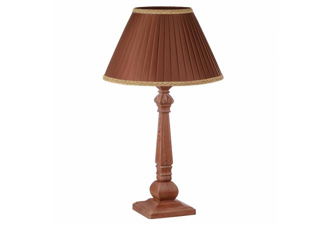 Лампа настольная Бернар коричневый дуб с белой патиной от салона мебели Альянс