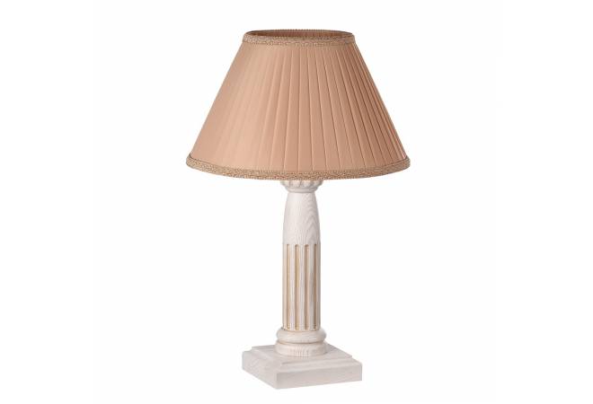 Лампа настольная Этна беленый дуб с золотой патиной от салона мебели Альянс