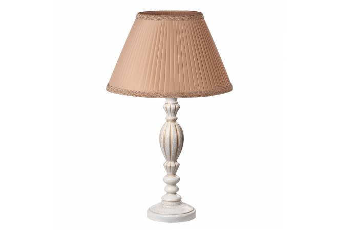 Лампа настольная Севенна беленый дуб с золотой патиной от салона мебели Альянс