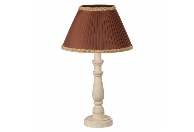 Лампа настольная Канталь бежевый дуб с коричневой патиной от салона мебели Альянс