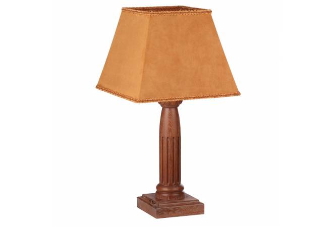 Лампа настольная Этна коричневый дуб с белой патиной от салона мебели Альянс