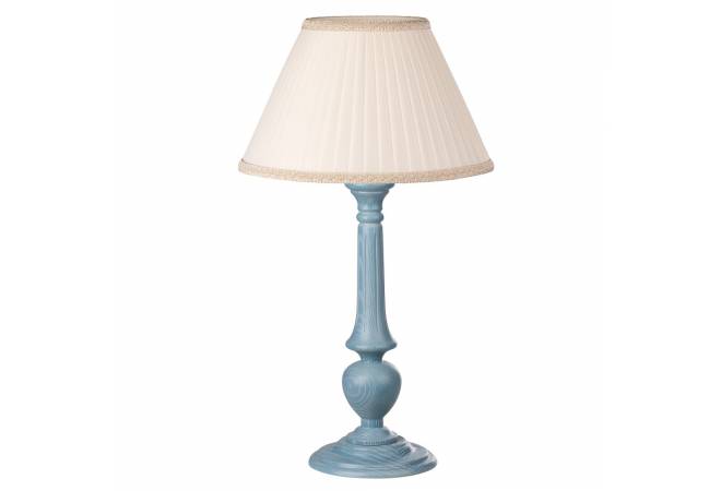 Лампа настольная Лаура бирюзовый дуб с белой патиной от салона мебели Альянс