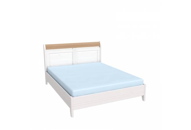 Кровать Бейли без изножья 160х200 белый воск/антик от салона мебели Альянс