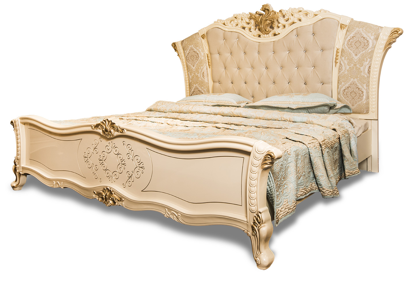 кровать Оливия крем глянец от салона мебели Альянс