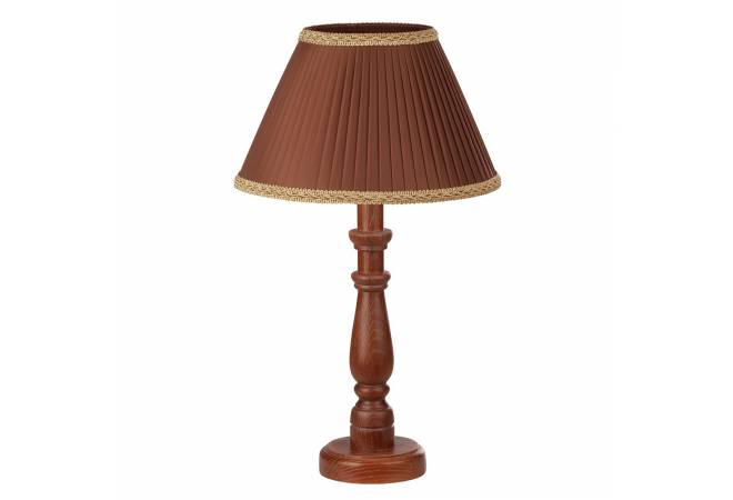 Лампа настольная Канталь коричневый дуб с белой патиной от салона мебели Альянс