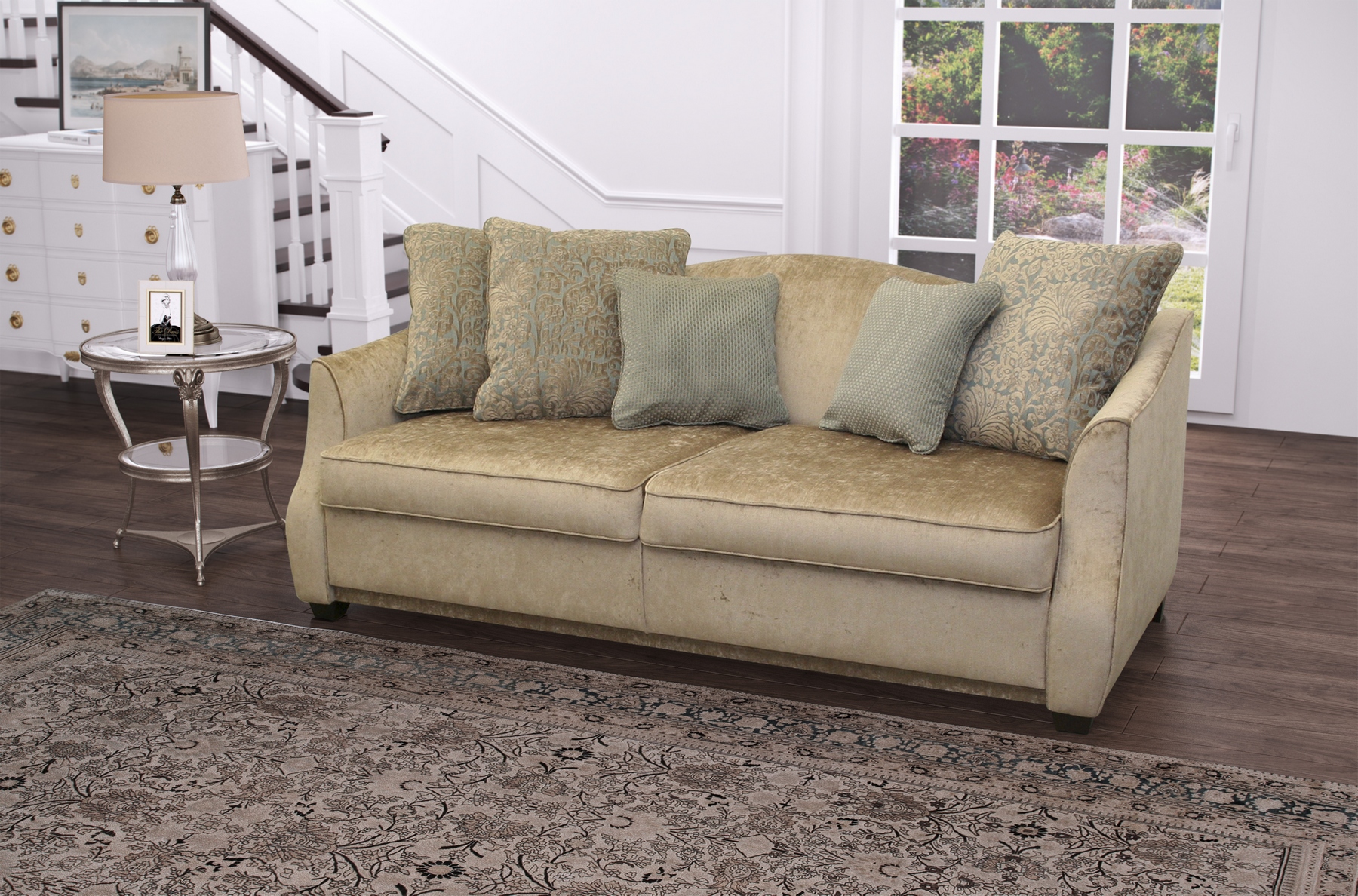 Удлиненный диван Довиль (Пума) от салона мебели Альянс