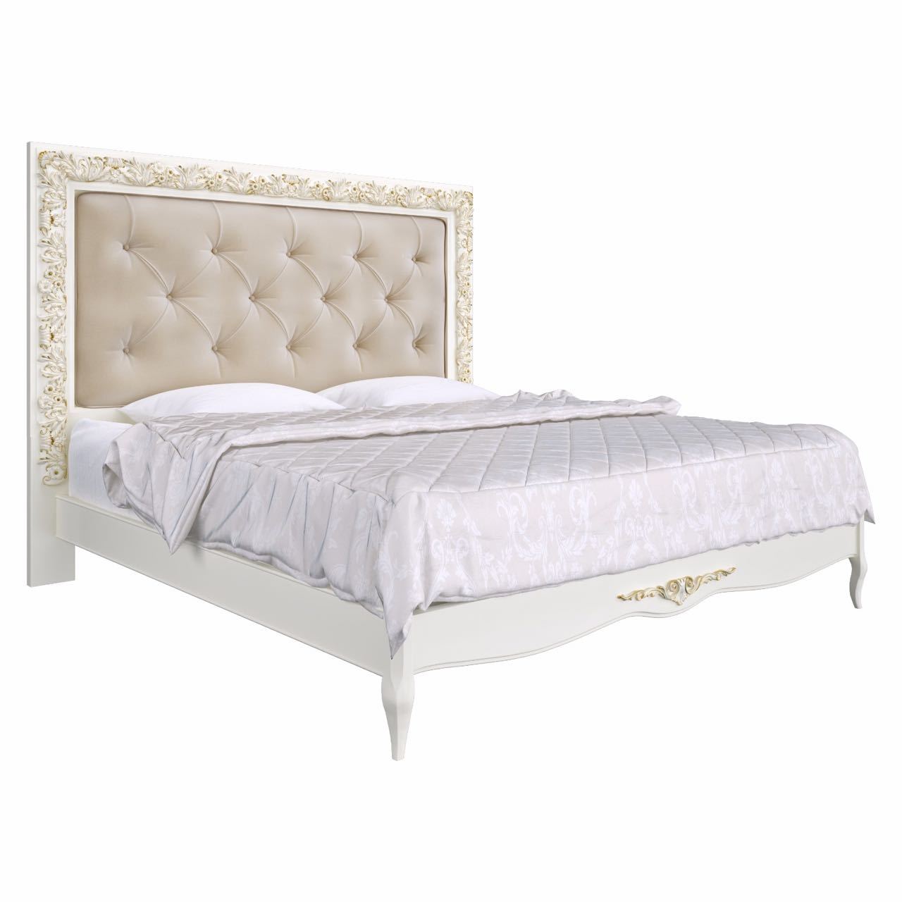 Кровать 2я модель 180*200  Romantic Gold  R160g от салона мебели Альянс