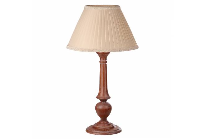 Лампа настольная Лаура коричневый дуб с белой патиной от салона мебели Альянс