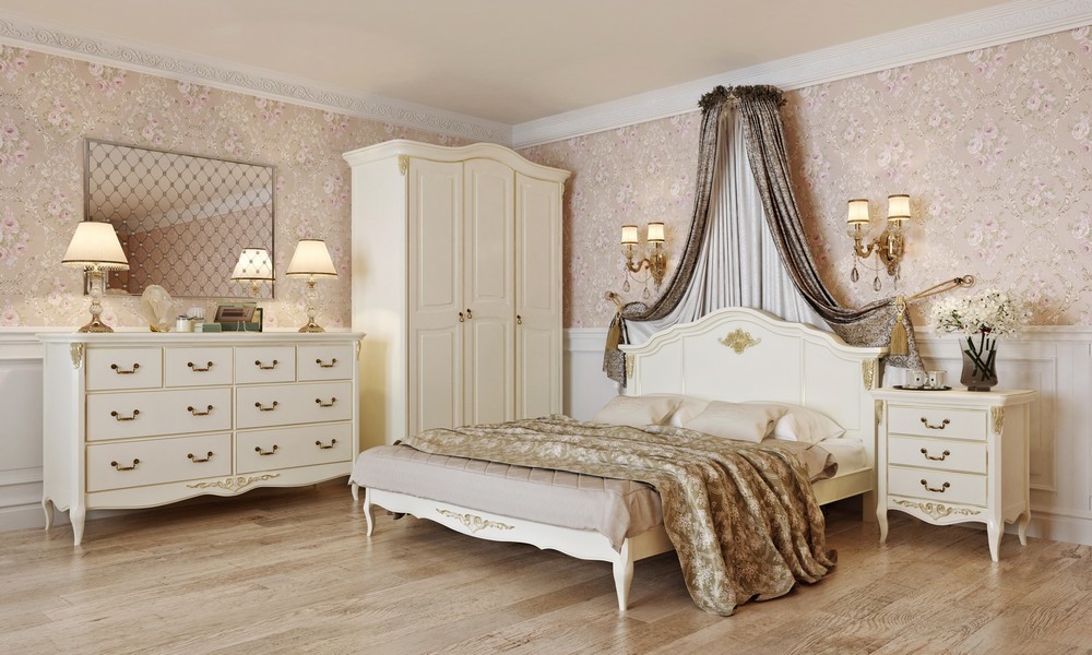 Кровать 160*200  Romantic Gold  R102g от салона мебели Альянс
