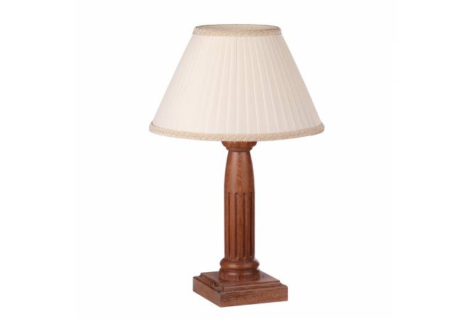 Лампа настольная Этна коричневый дуб с белой патиной от салона мебели Альянс