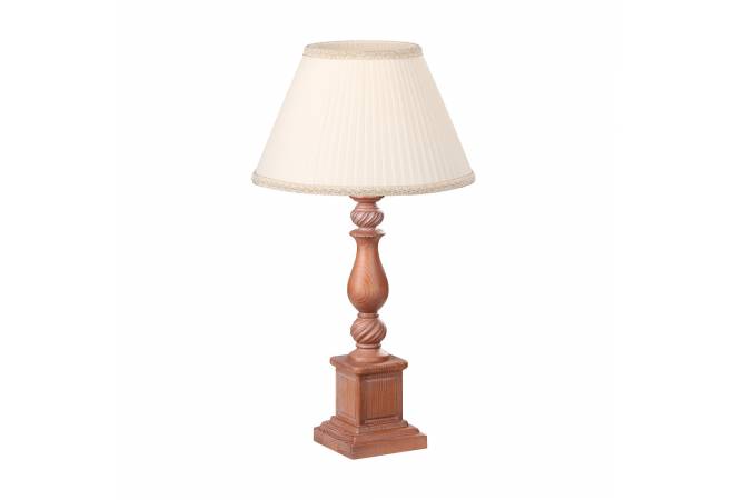 Лампа настольная Люберон коричневый дуб с белой патиной от салона мебели Альянс
